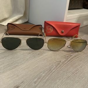 Ray Ban aviator sunglasses! Hurry! 2 for 1 sale!